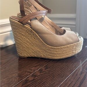 Women's Tan Wedge Sandals